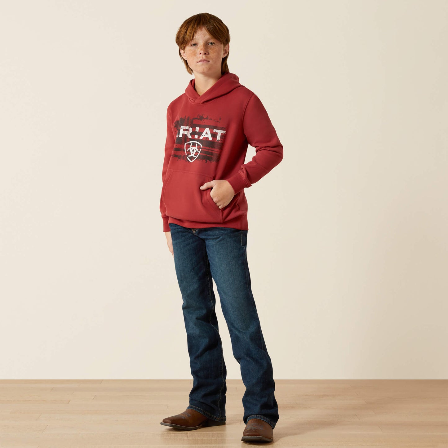 Ariat Ariat Liquid Stamp Flag Hoodie