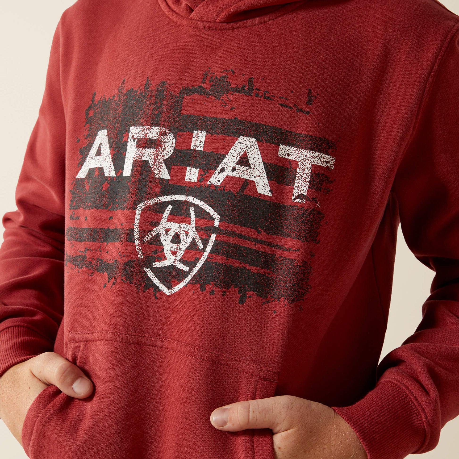 Ariat Ariat Liquid Stamp Flag Hoodie