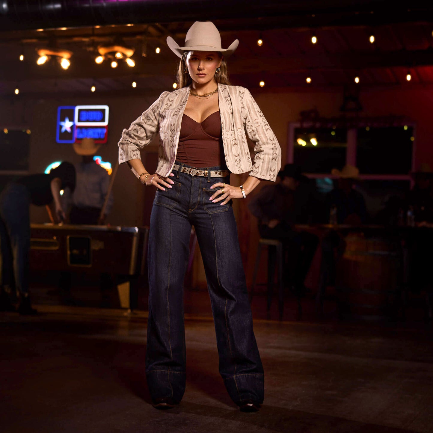 Ariat Ultra High Rise Tomboy Western Utility Wide Leg Jean