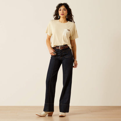 Ariat Ultra High Rise Tomboy Western Utility Wide Leg Jean